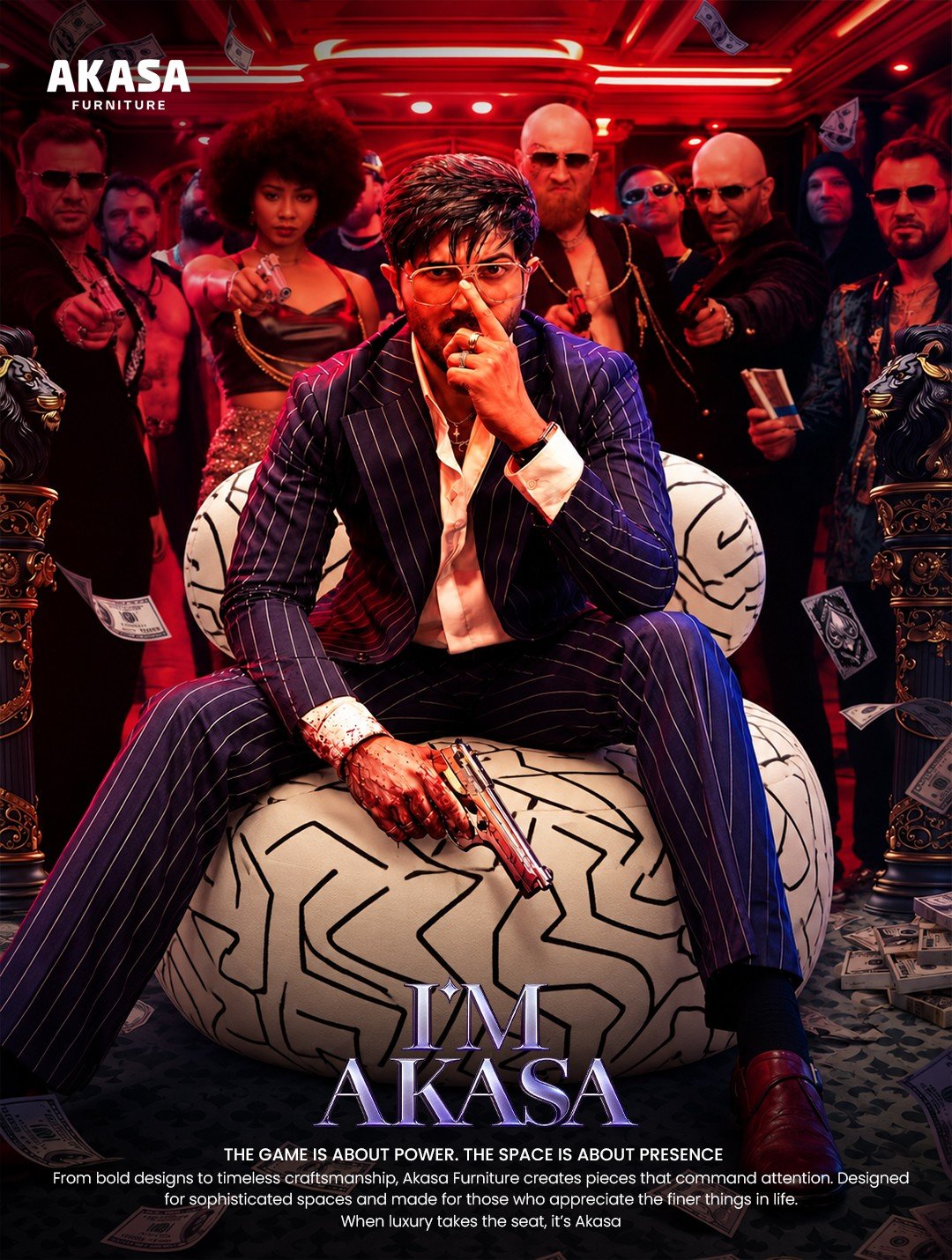 Akasa Furniture I'm Akasa campaign poster