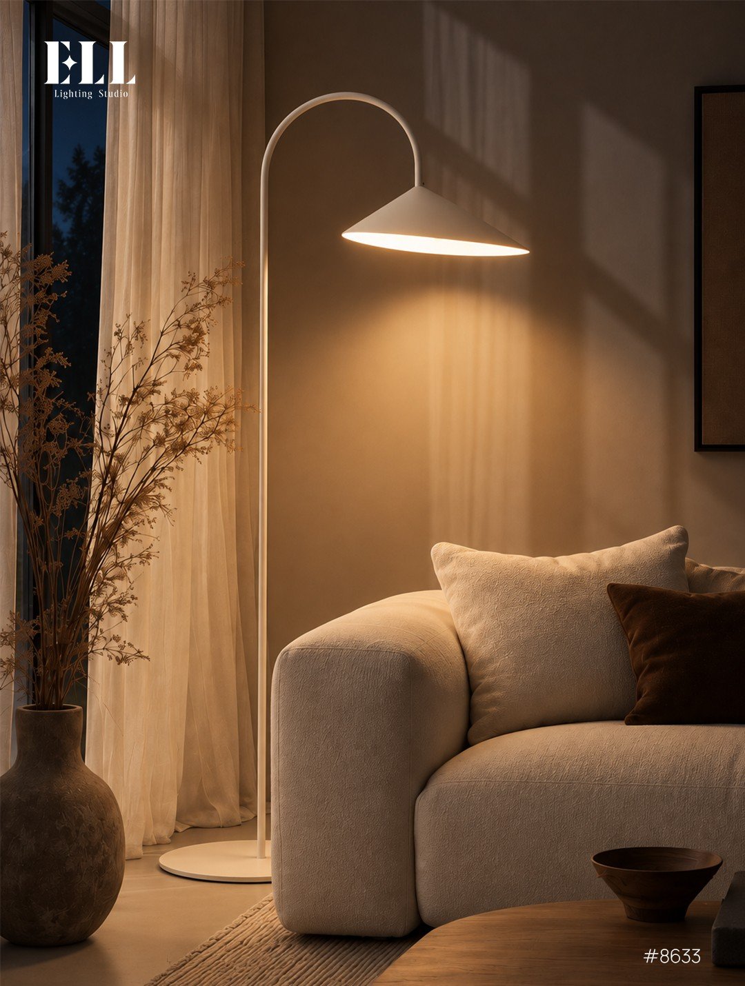 ELL Lighting Studio floor lamp closeup content design