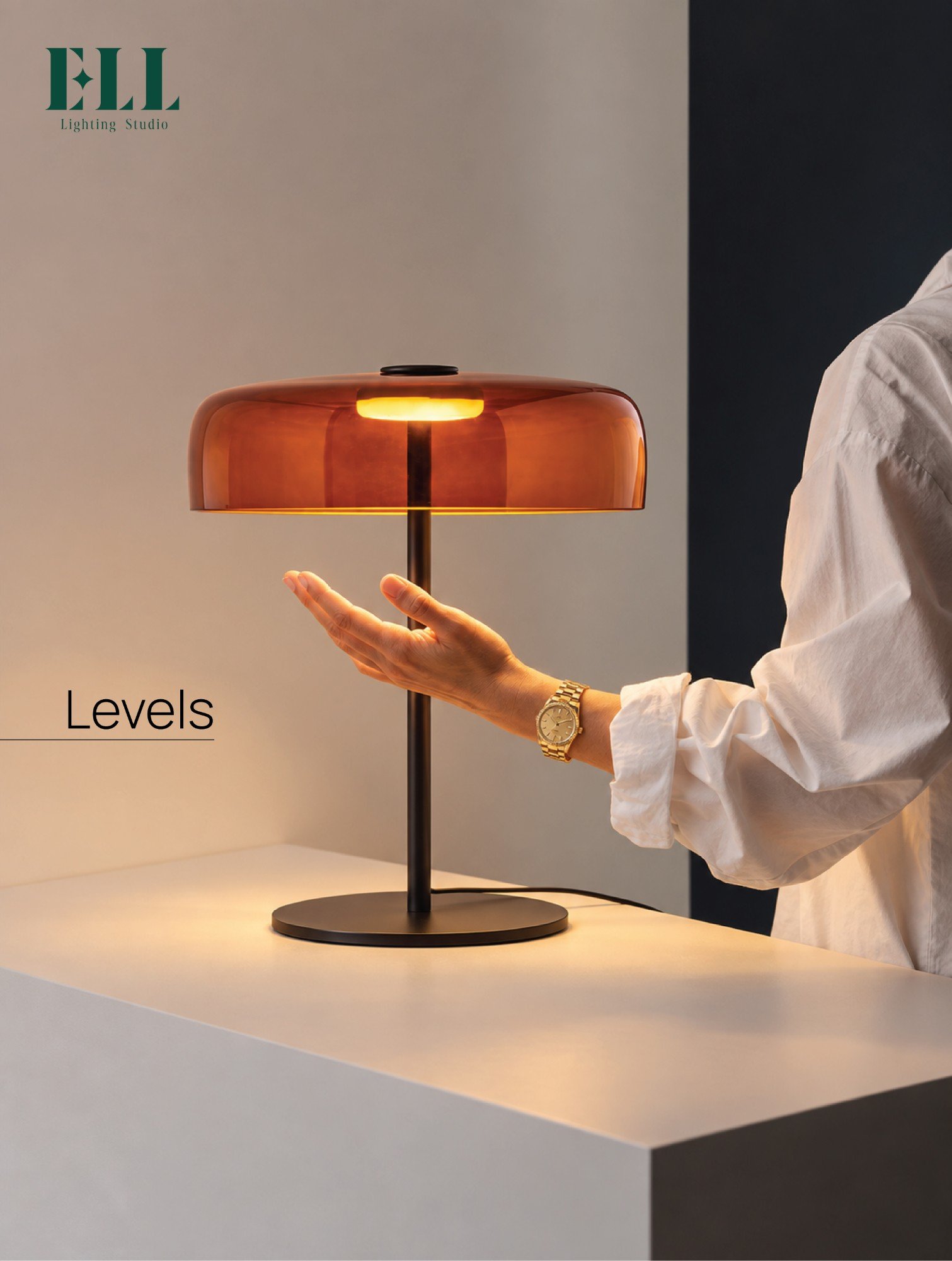 ELL Lighting Studio Levels lamp lifestyle content design