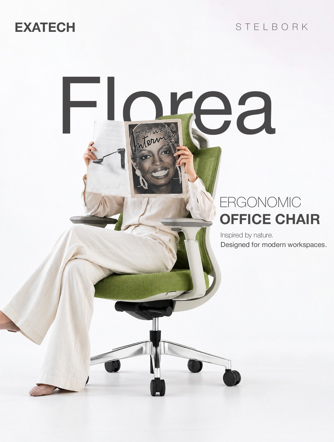 Florea ergonomic office chair content design
